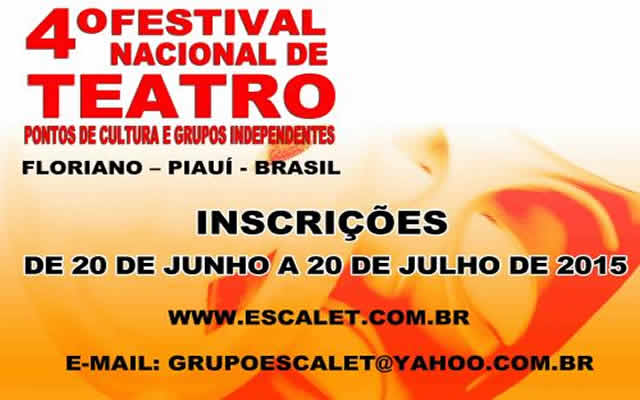 4º Festival Nacional de Teatro – Grupo de Independentes Pontos de Cultura