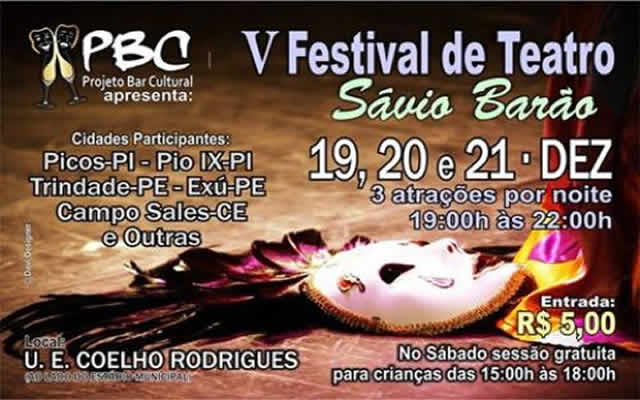 PBC Prepara o V Festival de Teatro da Cidade de Picos